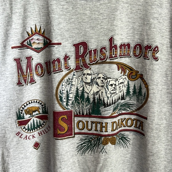Vintage 90’s Mount Rushmore South Dakota Tee Shirt Size Large USA Made - Picture 5 of 8